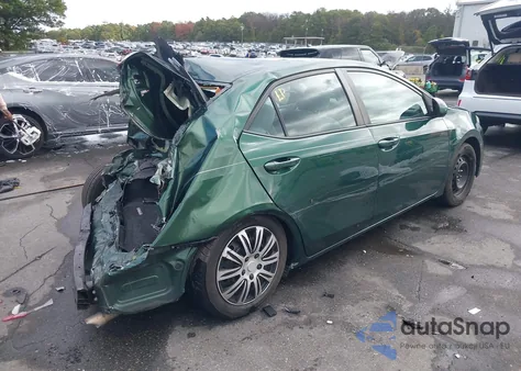 2016 Toyota Corolla Le z USA, uszkodzony, nr VIN 2T1BURHE5GC598233
